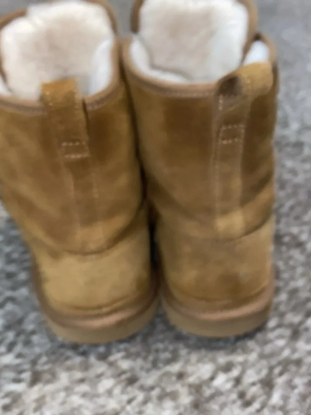 UGG Neumel Chestnut Suede Sheepskin Lined Chukka Boots Mens 13 EUC